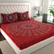 Red__Jaipuri bedsheet
